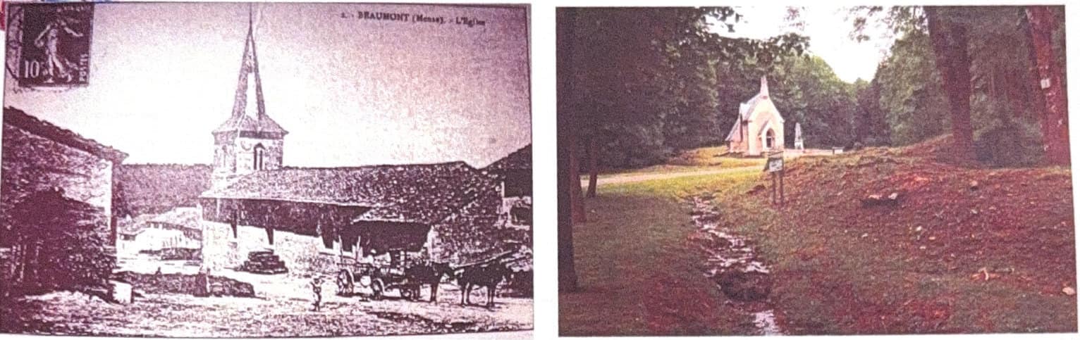 Beaumont avant 1914 et aujourd'hui