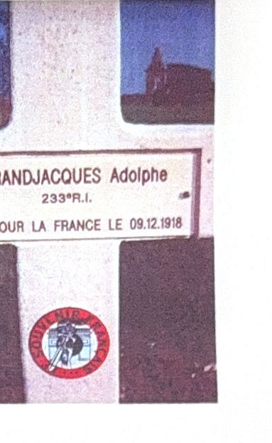 Plaque de la croix
