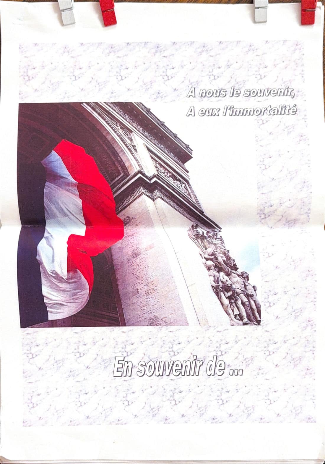 Page 1 — Couverture — « En souvenir de… »
